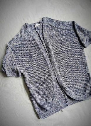 Накидка вязаная, кофта с короткими рукавами gap хлопок