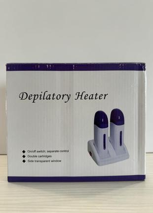 Воскоплав двухкасетный globalstar depilatory double wax Keyater ww-1031 2в1 с подставкой для депиляции волос