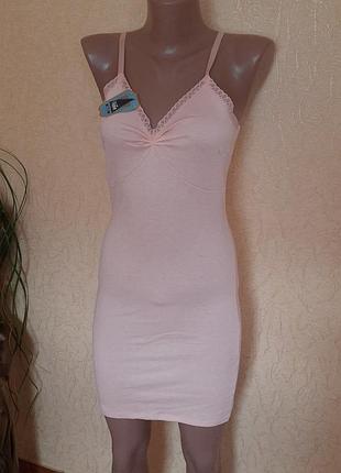 Милая трикотажная майка ночнушка