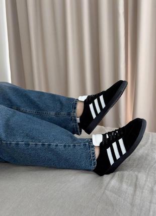 Черные базовые женские кроссовки кеды из натуральной замши замшевые кроссовки кеды2 фото