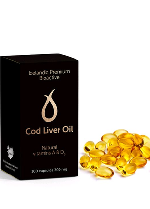 Добавка дієтична "айсландік преміум біоактив "cod liver oil 300 m