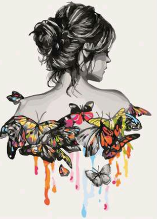 Картина за номерами "дівчина метелик" bambi 10378-nn 30х40 см
цін
