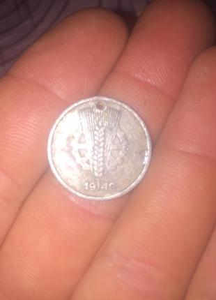 Стара монета 1949 року , німецького пригоди !2 фото