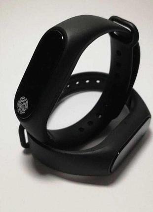 Фітнес-годинник браслет health bracelet m2 смартгодинник чорний і