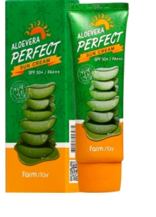 Aloevera 
perfect sun crea spf50+2 фото