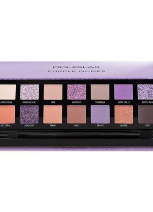 Палетка теней для век douglas purple nudes6 фото