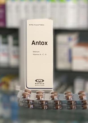 Антиоксидант antox антокс (селен, вітамін с) єгипет 30 таб1 фото