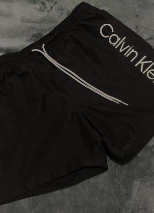 Calvin klein, шорты фирменные мужские, шорты черные1 фото