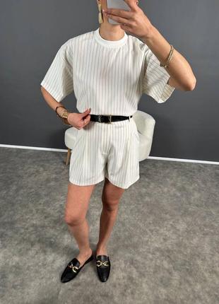 Костюм шорты + футболка в стиле zara