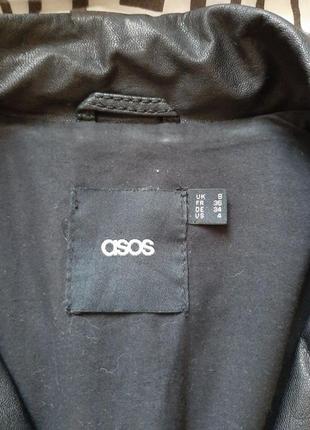 Кожаная женская куртка asos2 фото