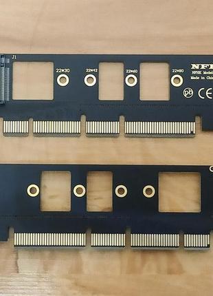 Адаптер m.2 ngff nvme ssd до 22110 на pci-e x16 (х8 чи х4)