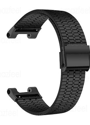 Металевий ремінець black для годинників amazfit t-rex і t-rex pro