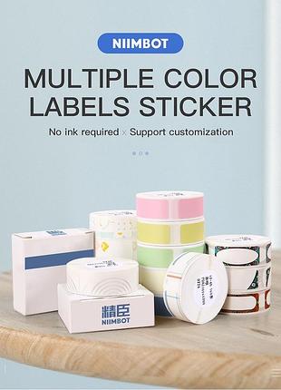 Зносостійка кольорова етикетка для термопринтера niimbot d110 d11
