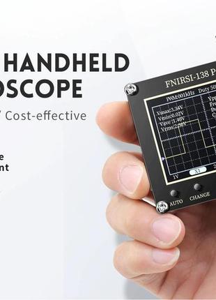 Fnirsi 138 pro автономний осцилограф 200kгц 2,5ms/s, li-ion, щуп