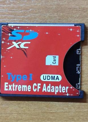 Переходник карт памяти sd/sdhc/sdxc и mmc на compact flash cf