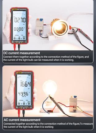 Aneng 681 pro smart тестер мультиметр ac/dc ncv r/c/d/t/f, li-ion 13