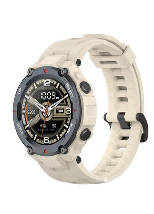 Бежевий сіліконовий ремінець для часов amazfit t-rex, t-rex pro