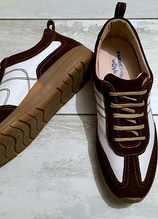 Кожаные кеды италия