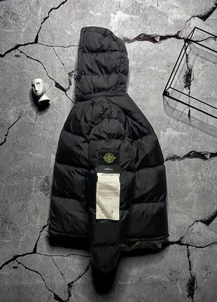 Куртка мужская зимняя черная stone island5 фото