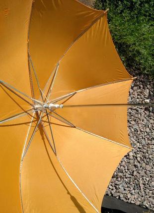Оранжевий жіночий парасольку - тростину, автомат.2 фото