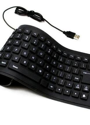 Гнучка силіконова клавіатура flexible keyboard x3