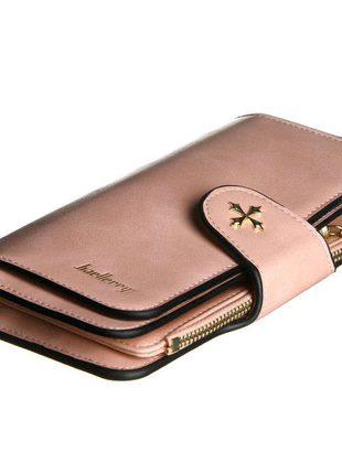 Клатч портмоне гаманець baellerry n2341. колір: рожевий4 фото