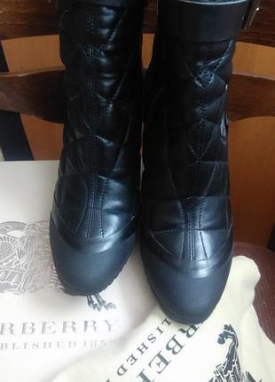 Ботильоны burberry, кожа, внутри тоже кожа.размер 39,5, по стельке 25,8-26 cм