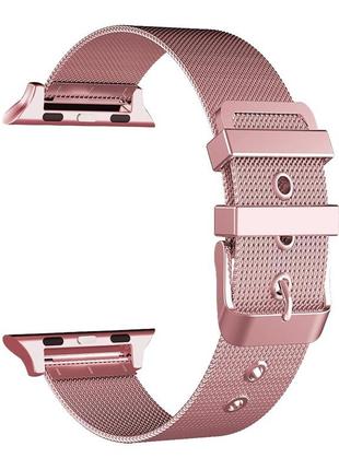 Ремінець xcase для apple watch 42/44 mm milanese metal rose gold