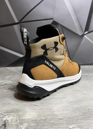 Зимние мужские ботинки under armour beige black (мех) 42-43-443 фото