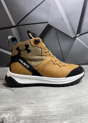 Зимние мужские ботинки under armour beige black (мех) 42-43-445 фото