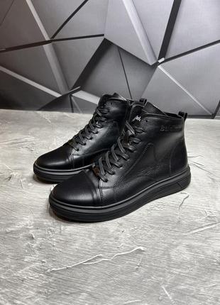 Зимние мужские ботинки baldinini black (мех) 40-41-43-445 фото
