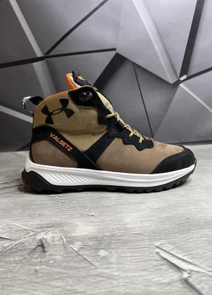 Зимние мужские ботинки under armour beige black (мех) 41-42-43-5 фото