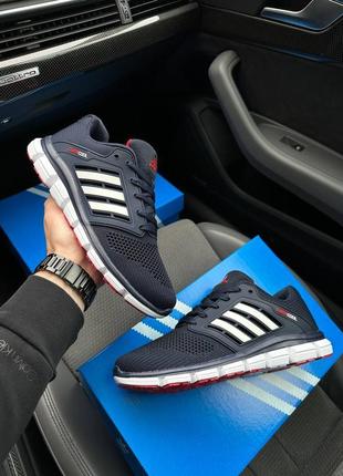 Мужские кроссовки adidas climacool dark blue white red 41-422 фото