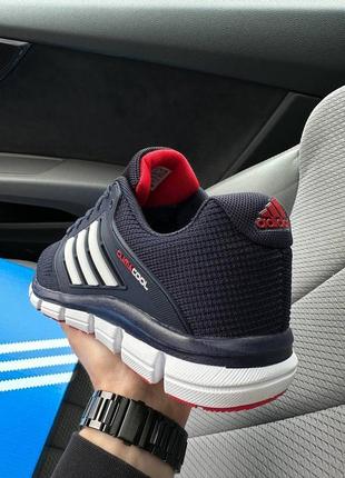 Мужские кроссовки adidas climacool dark blue white red 41-427 фото