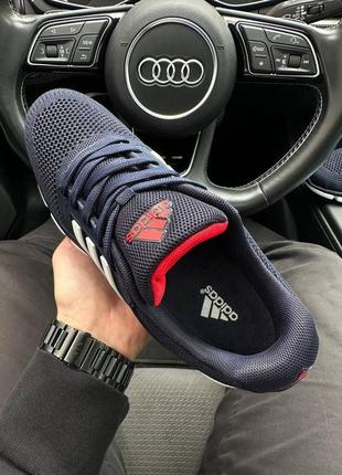 Мужские кроссовки adidas climacool dark blue white red 41-428 фото