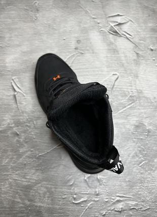 Зимние мужские ботинки under armour black orange (мех) 40-41-42-42 фото