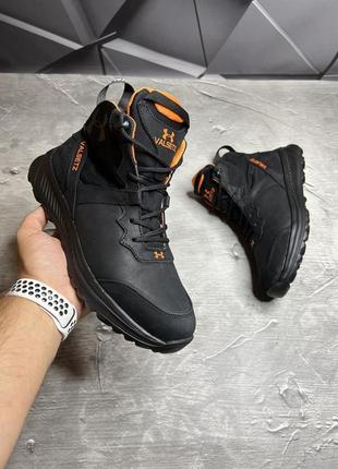 Зимние мужские ботинки under armour black orange (мех) 40-42-43-43 фото