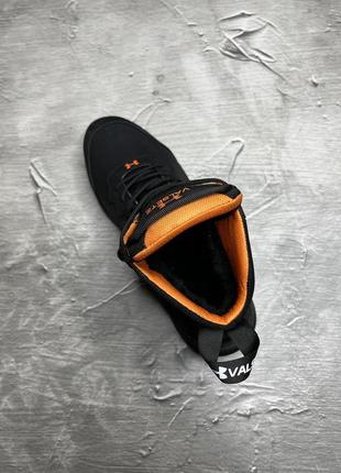 Зимние мужские ботинки under armour black orange (мех) 40-42-43-44 фото