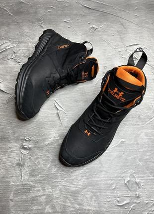 Зимние мужские ботинки under armour black orange (мех) 40-42-43-49 фото