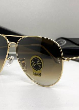 Женские солнцезащитные очки ray ban 3026 aviator (2911)2 фото