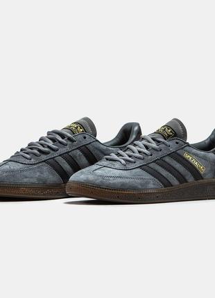 Мужские кроссовки adidas spezial handball grey black 40-41-42-4