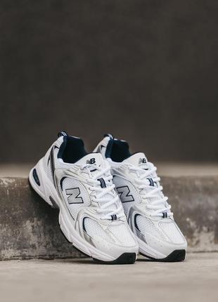 Мужские кроссовки new balance 530 white navy 40-41-42-43-44-45