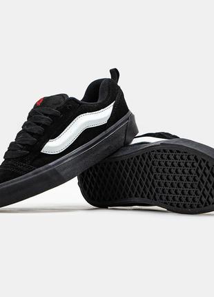 Женские кеды vans knu skool black white 36-37-38-39-40-411 фото