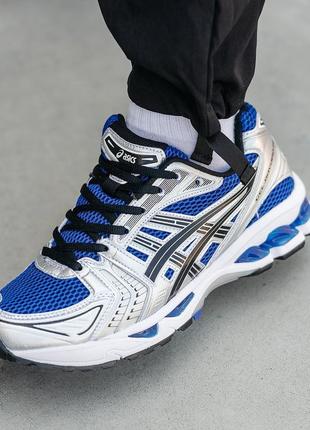 Мужские кроссовки asics gel-kayano 14 silver blue 40-4110 фото