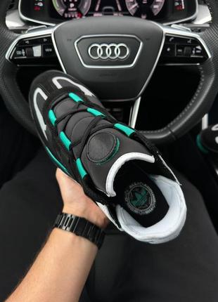 Мужские кроссовки adidas niteball prm black white green 41-42-43-4 фото