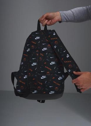 Рюкзак nike black white orange4 фото