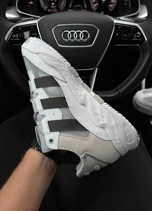 Мужские кроссовки adidas niteball prm white grey black 41-42-43-45 фото