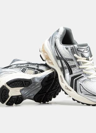 Мужские кроссовки asics gel-kayano 14 silver black beige 41-42-43