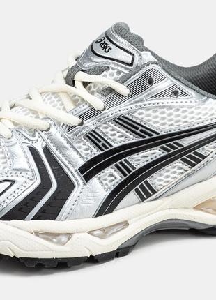 Мужские кроссовки asics gel-kayano 14 silver black beige 41-42-439 фото