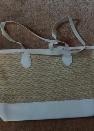 Нова жіноча плетена сумка шоппер4 фото